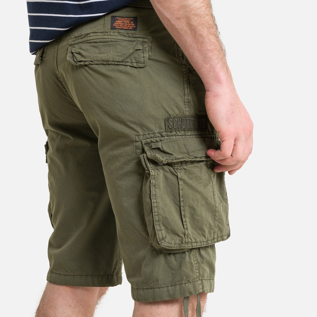 Bermuda Tr Ranger 30 vert kaki, SCHOTT