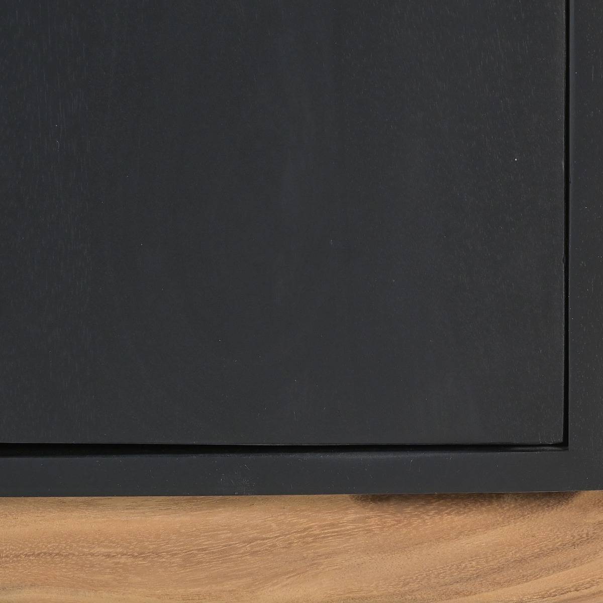 Buffet en manguier et en acacia IMANI noir, MADE IN MEUBLES