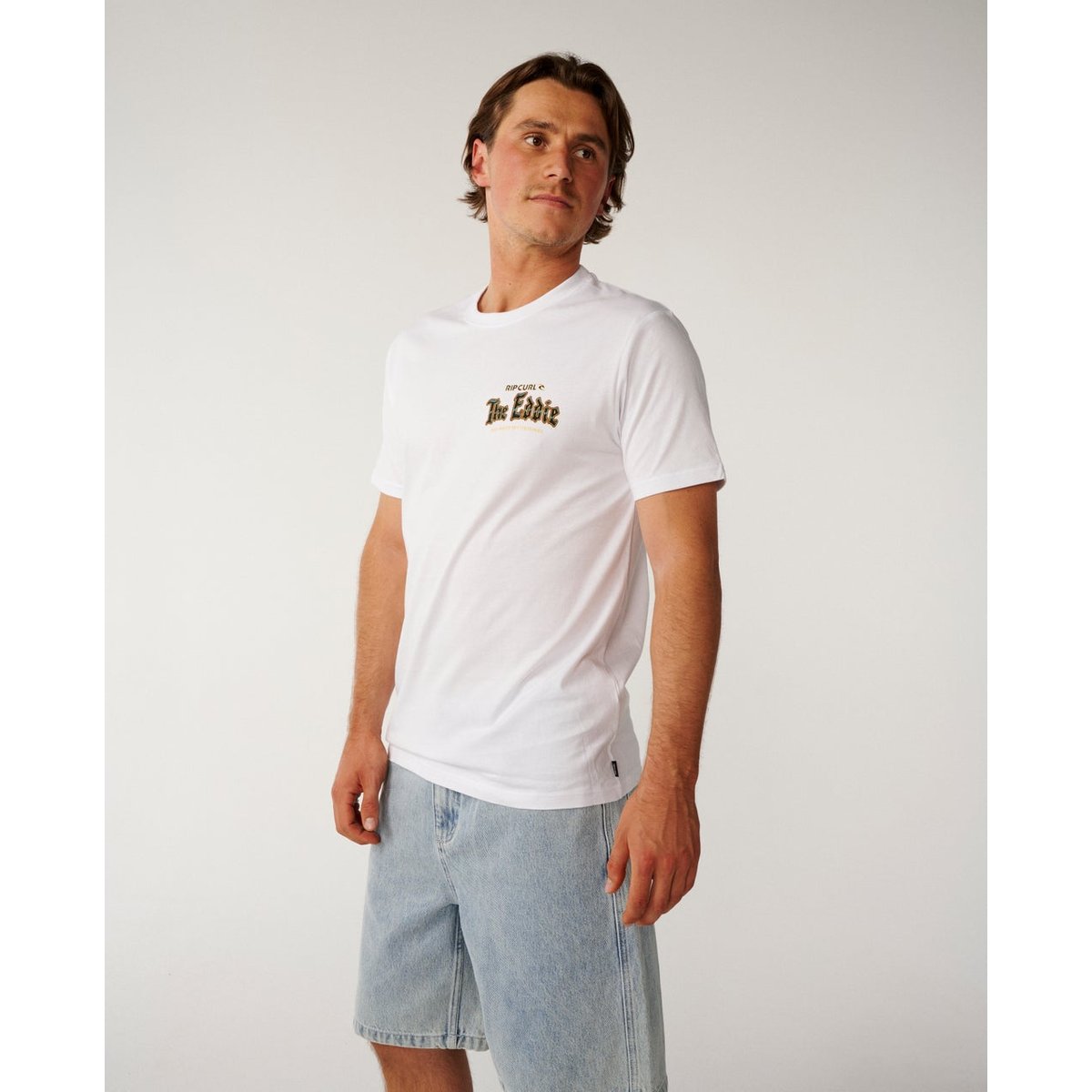 T-shirtEDDIE WOUL GO POSTER ART blanc, RIP CURL