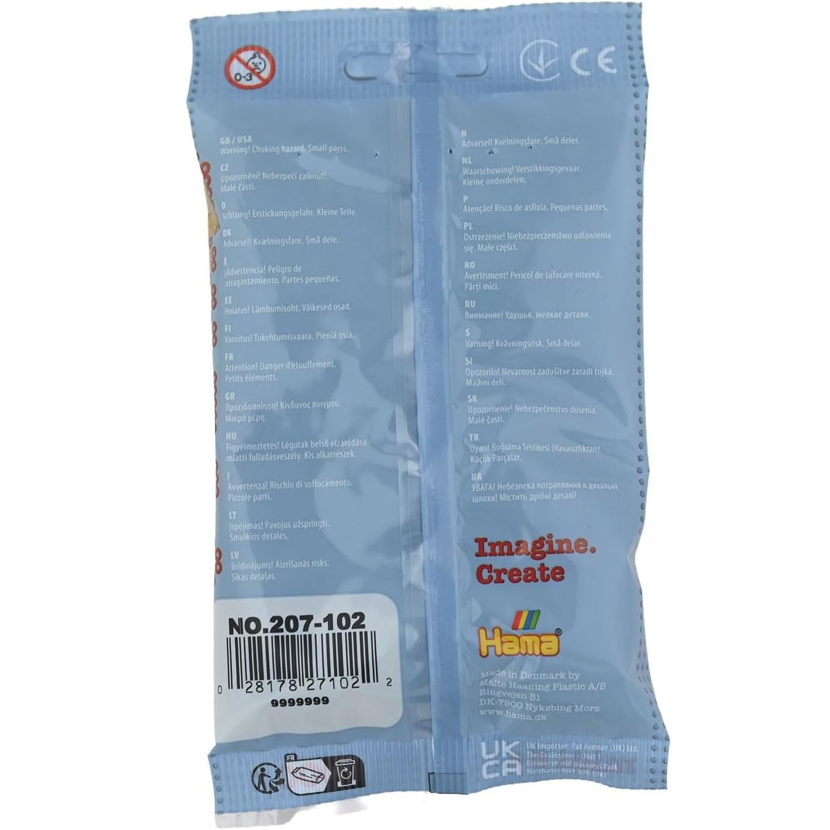 Sachet 1000 perles plastique vert, HAMA