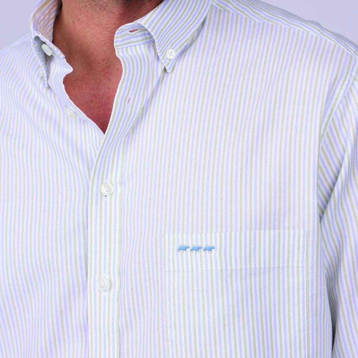 Chemise Gilmer bleu ciel, MISE AU GREEN