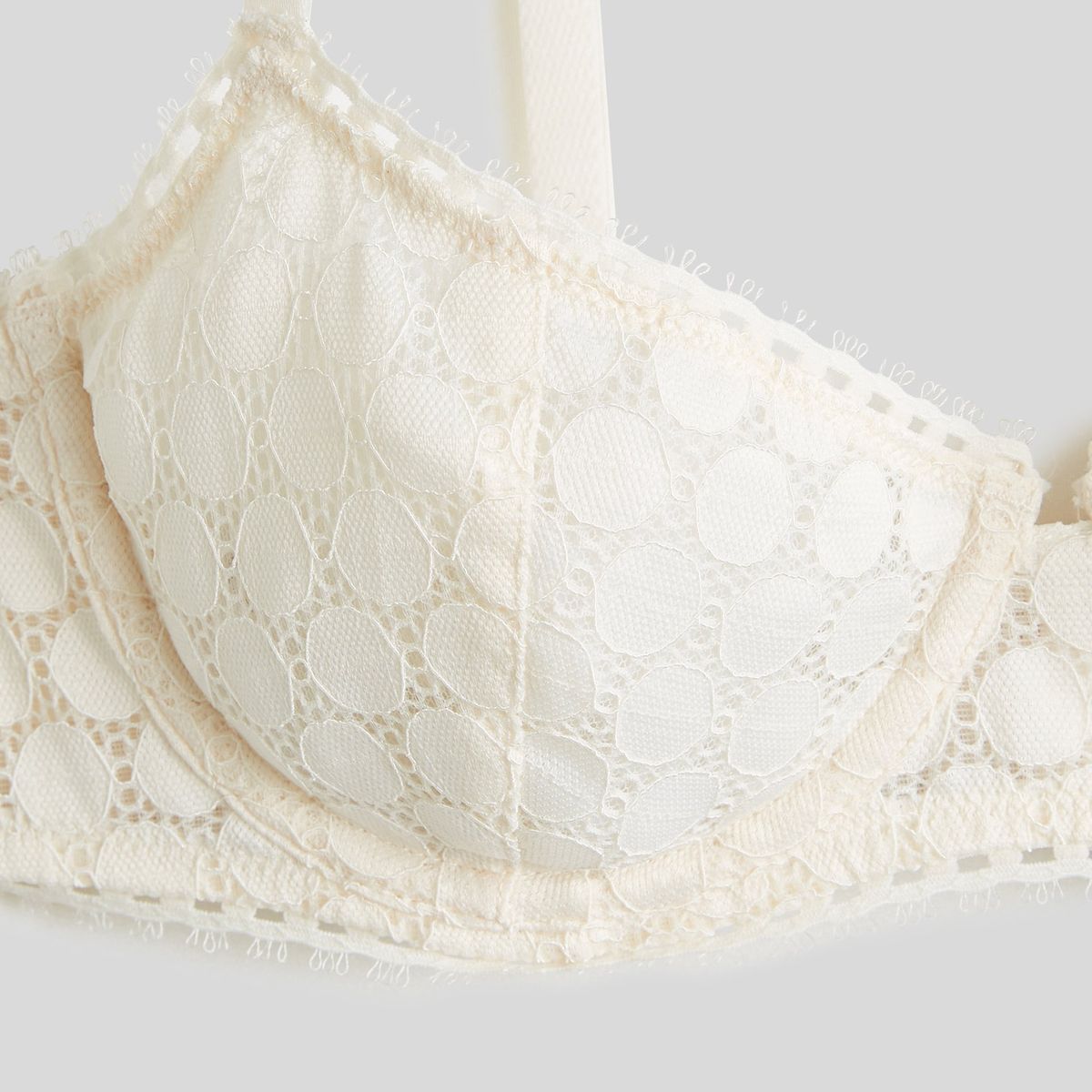 Soutien-gorge Corbeille Balconnet En Dentelle Et Pois soyeux, MONOPRIX