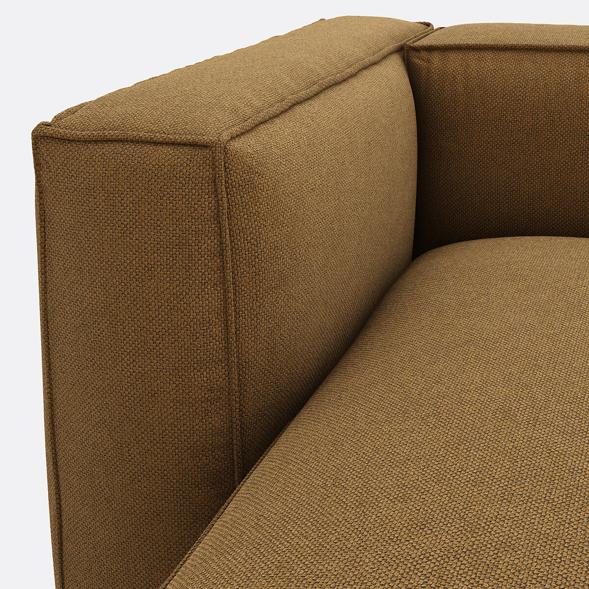 Canapé modulable d'angle gauche, en tissu texturé, SEVEN caramel, LA REDOUTE INTERIEURS