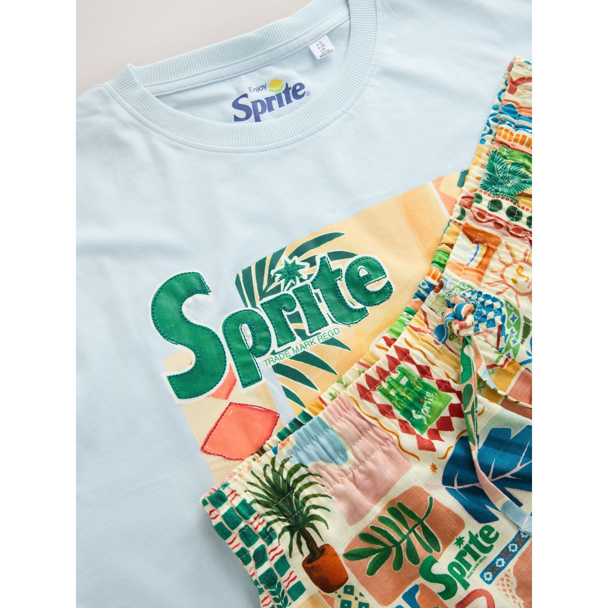 Pyjama short à motif sprite bleu, NEXT
