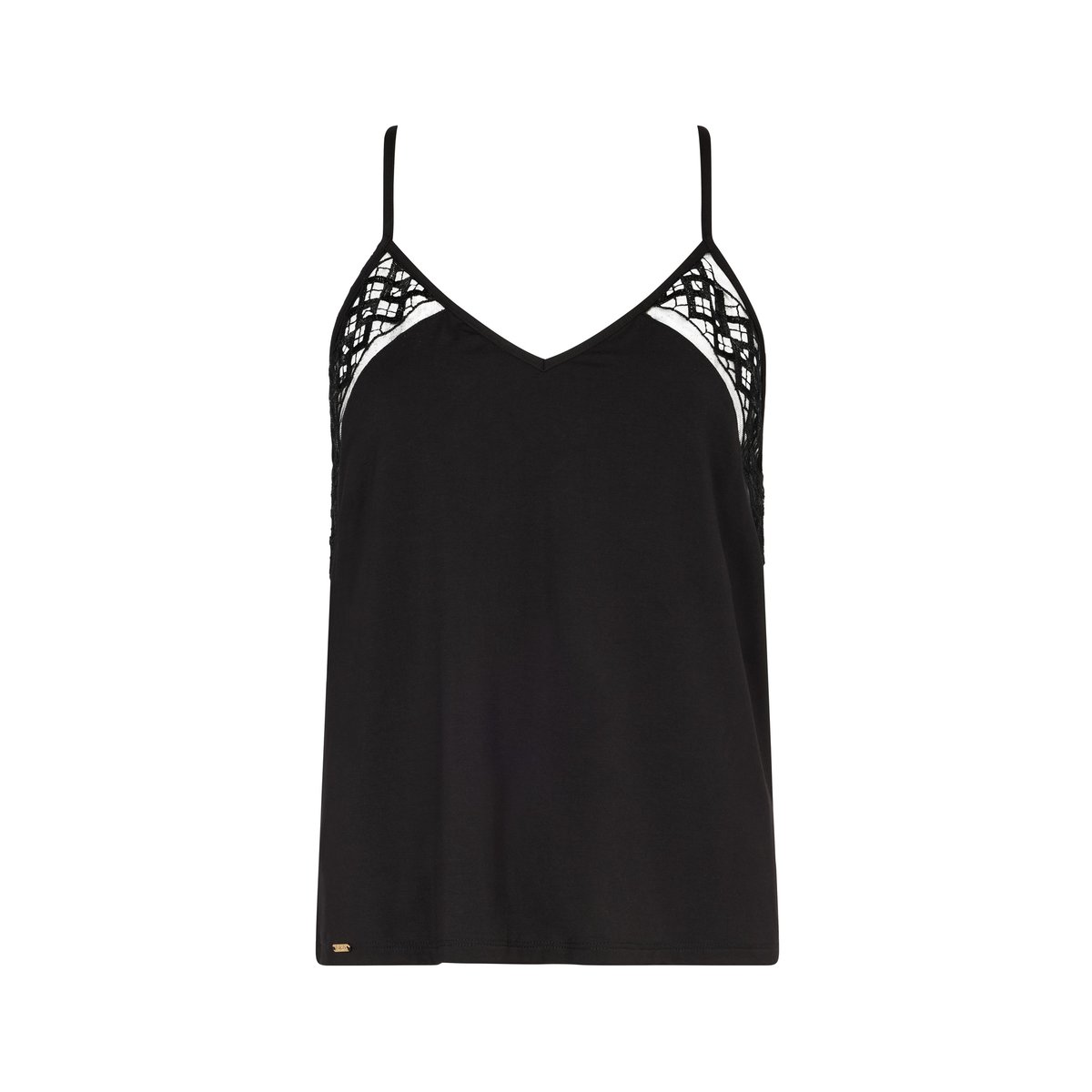 Top a fines bretelles Sweet Obsession noir, AUBADE