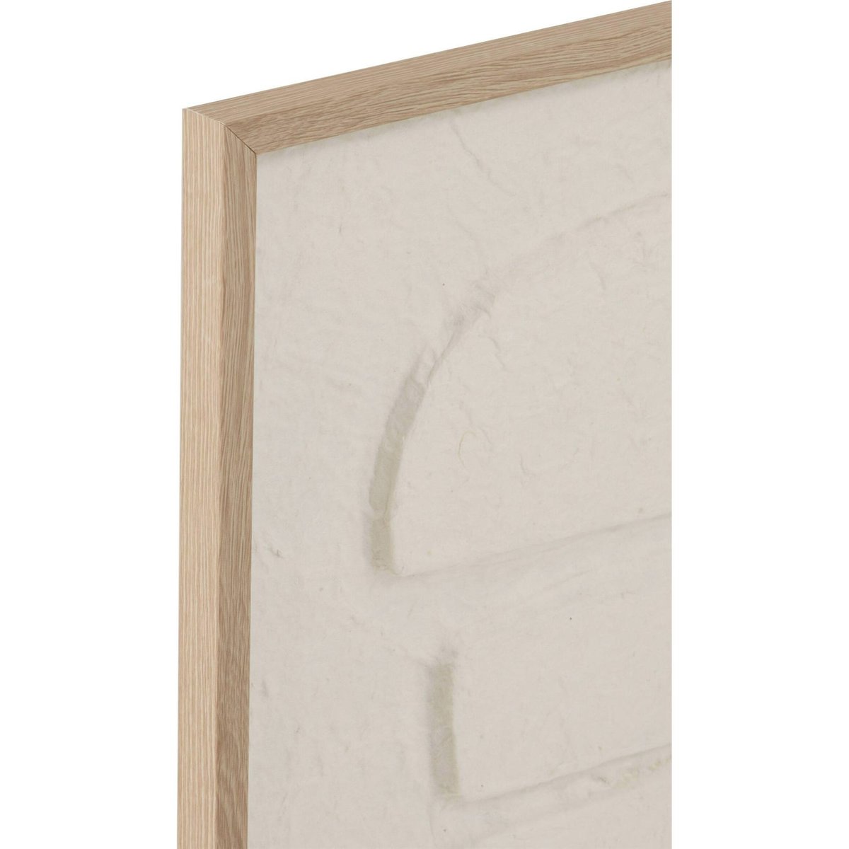 Tableau mural cellules en papier, Lot de 2 blanc et bois clair, RECOLLECTION
