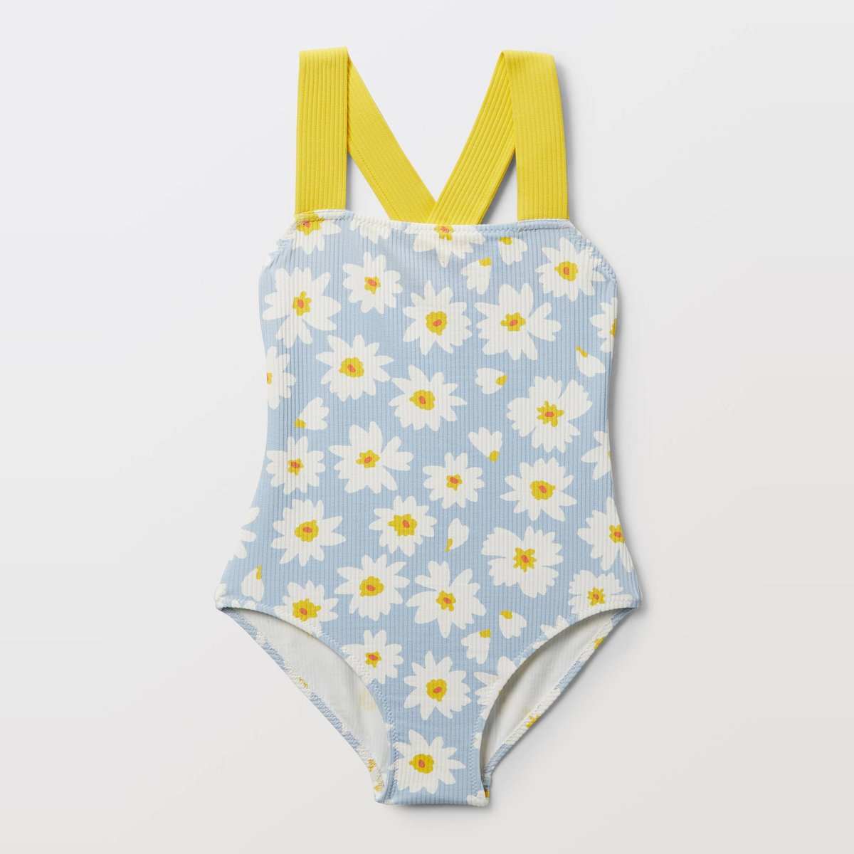 Maillot de bain 1 pièce imprimé celeste, MONOPRIX