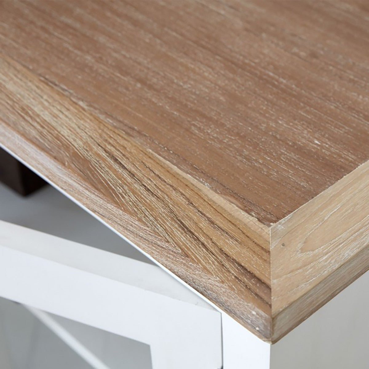 Buffet en bois d'acajou 4 portes  LONDRES blanc, BERAH GETAH