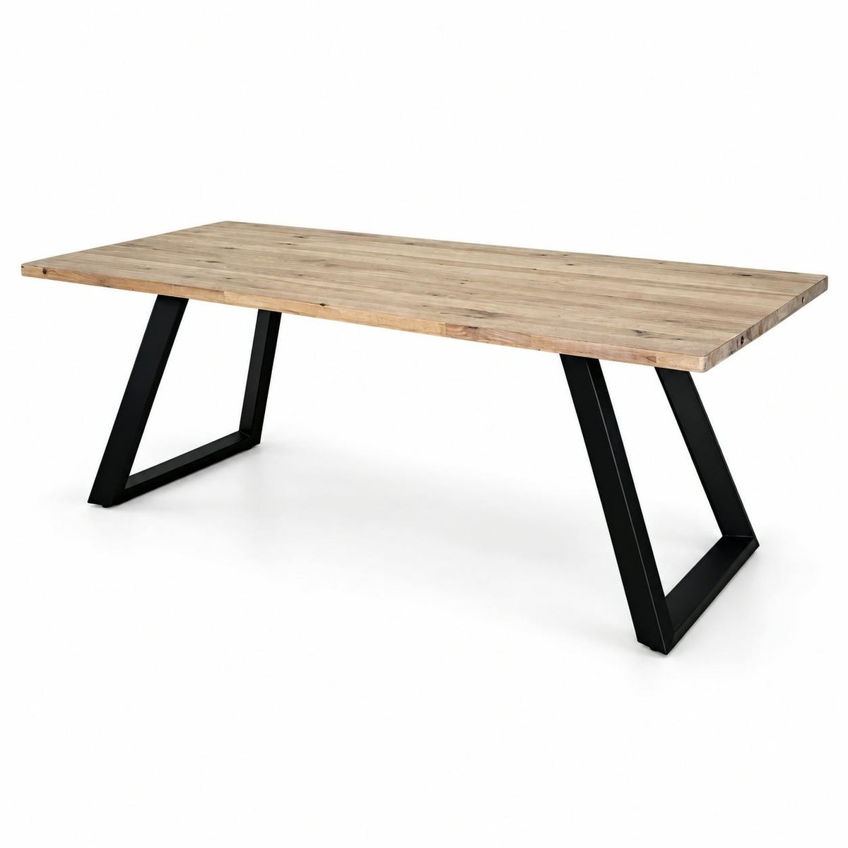 Table à manger extensible bois blanchi 200 cm COSTENTA bois naturel, PIER IMPORT