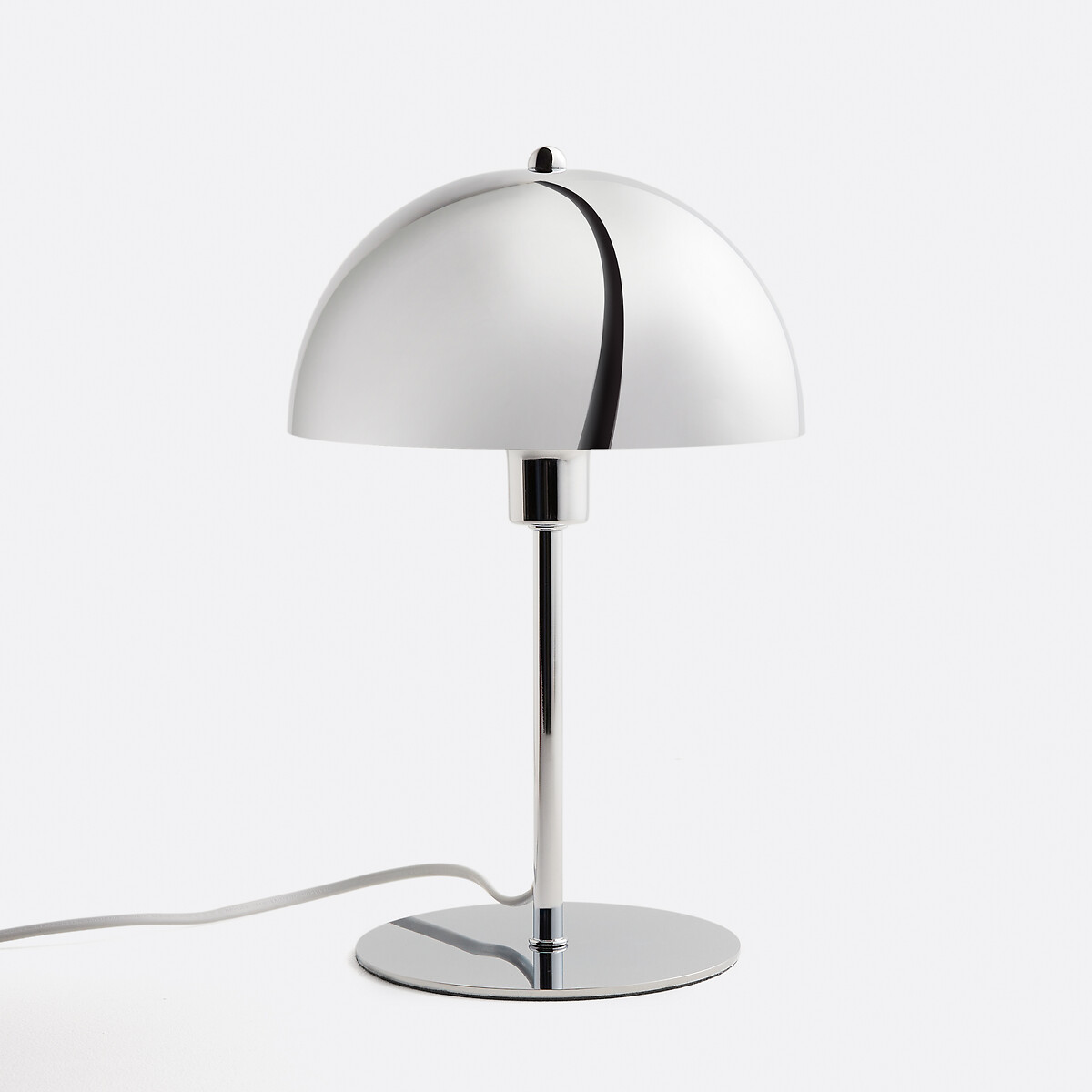 Lampe à poser champignon en métal fer chrome, Capi chrome, LA REDOUTE INTERIEURS