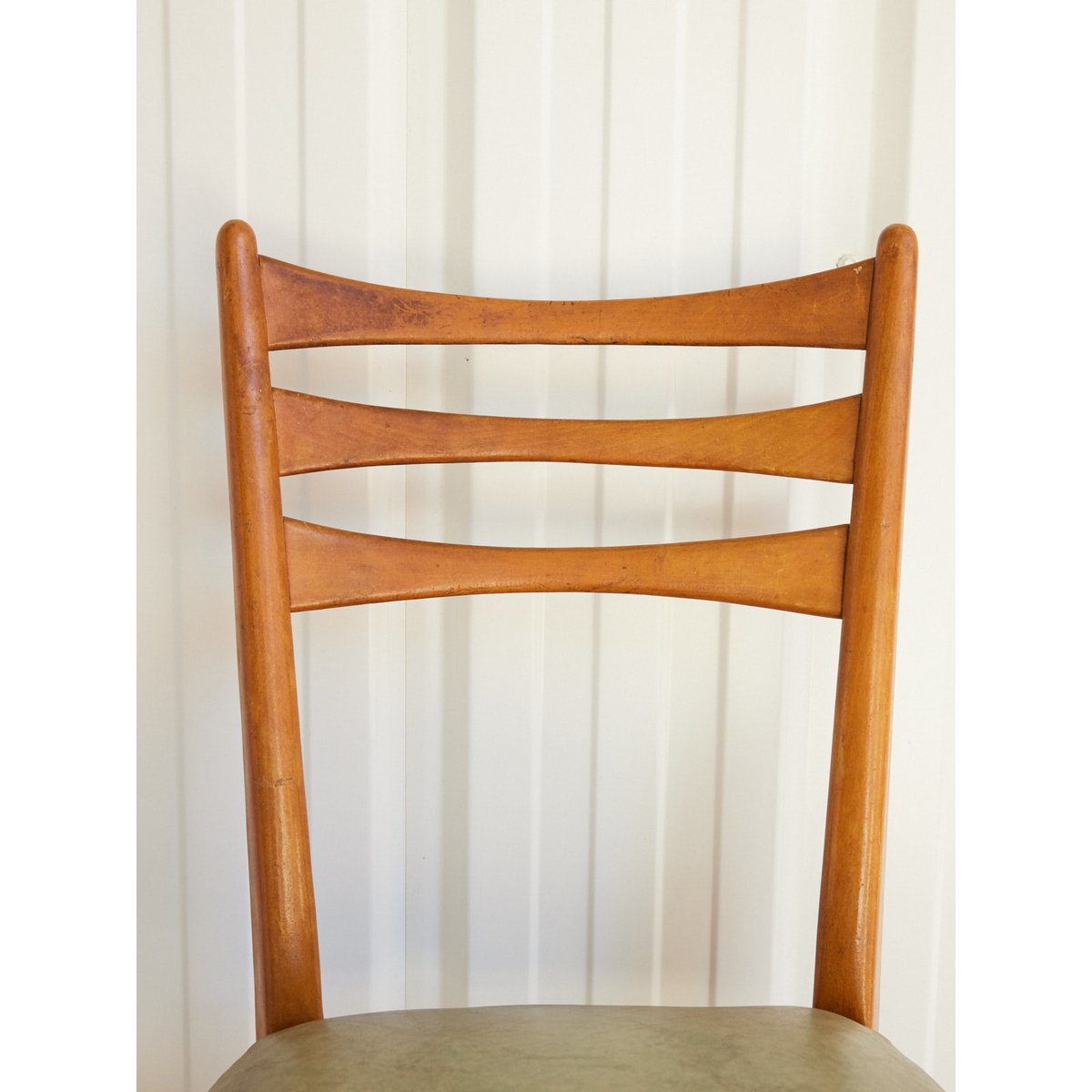 Lot de 4 chaises scandinaves Alma N°1764 - Bon état vert, DEBONGOUT