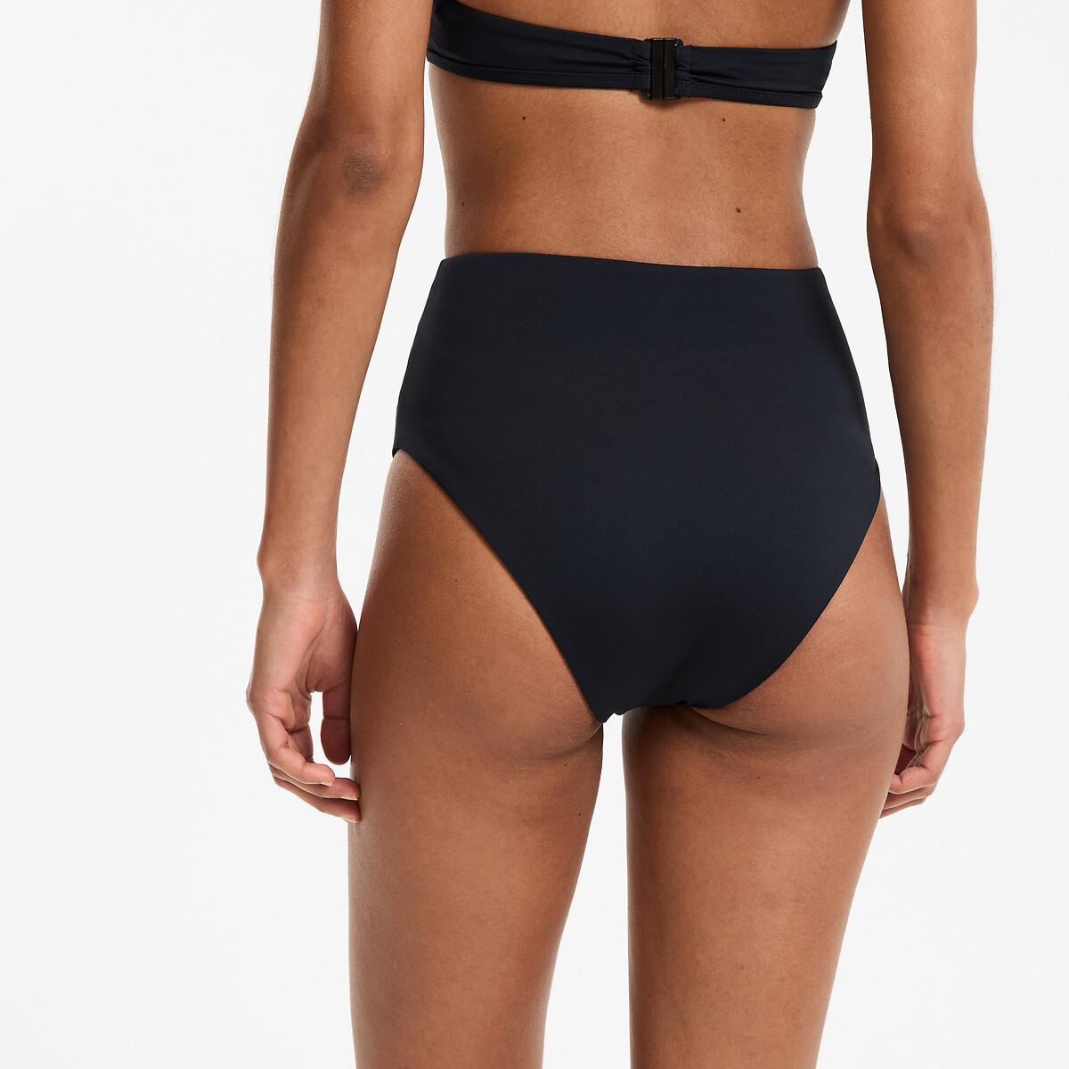 Slip bikini a vita alta Essentiel nero , LA REDOUTE COLLECTIONS