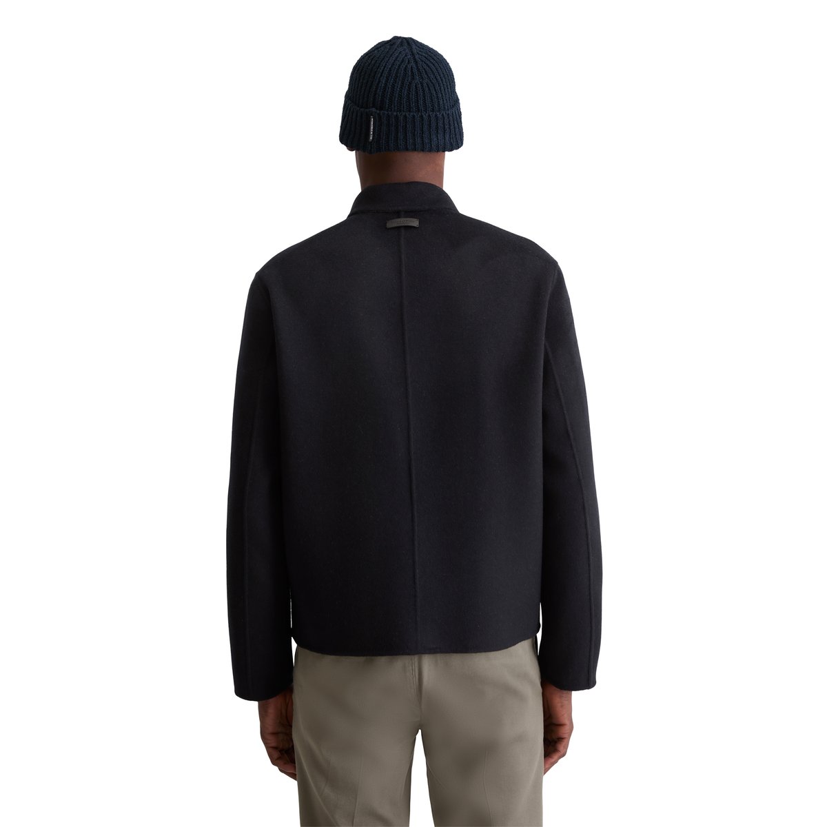 Veste en laine réversible regular en laine double face compacte bleu foncé, MARC O'POLO