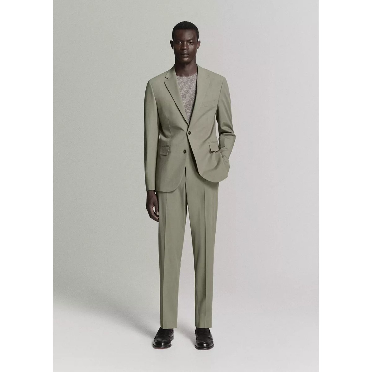 Veste costume Milán slim-fit vert, MANGO MAN