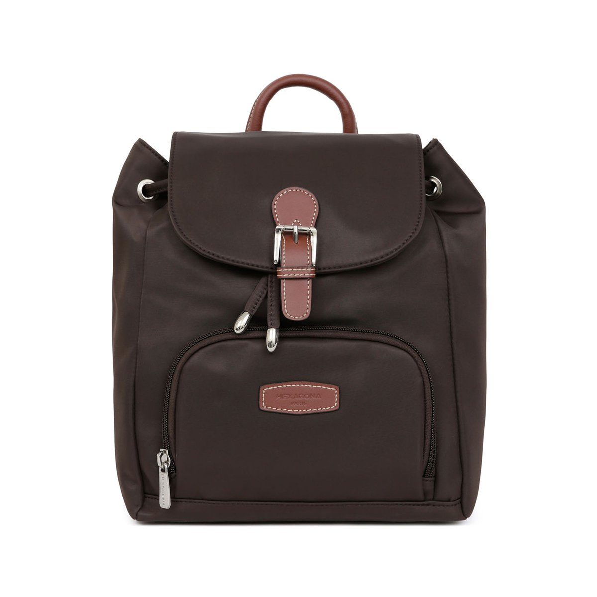 Sac à dos DIVERSITÉ marron foncé, HEXAGONA