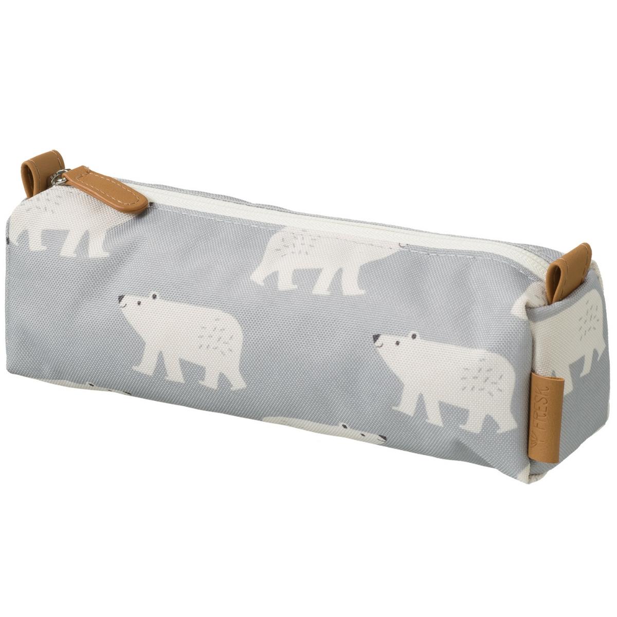 Trousse scolaire gris-bleu, FRESK