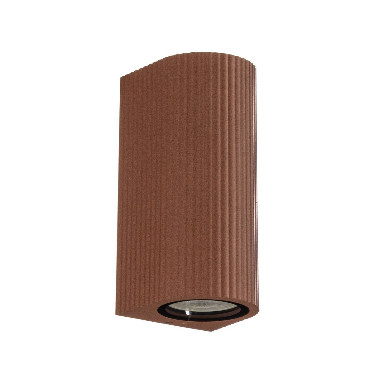 Applique extérieure en aluminium moderne couleur rouille, LINDBY