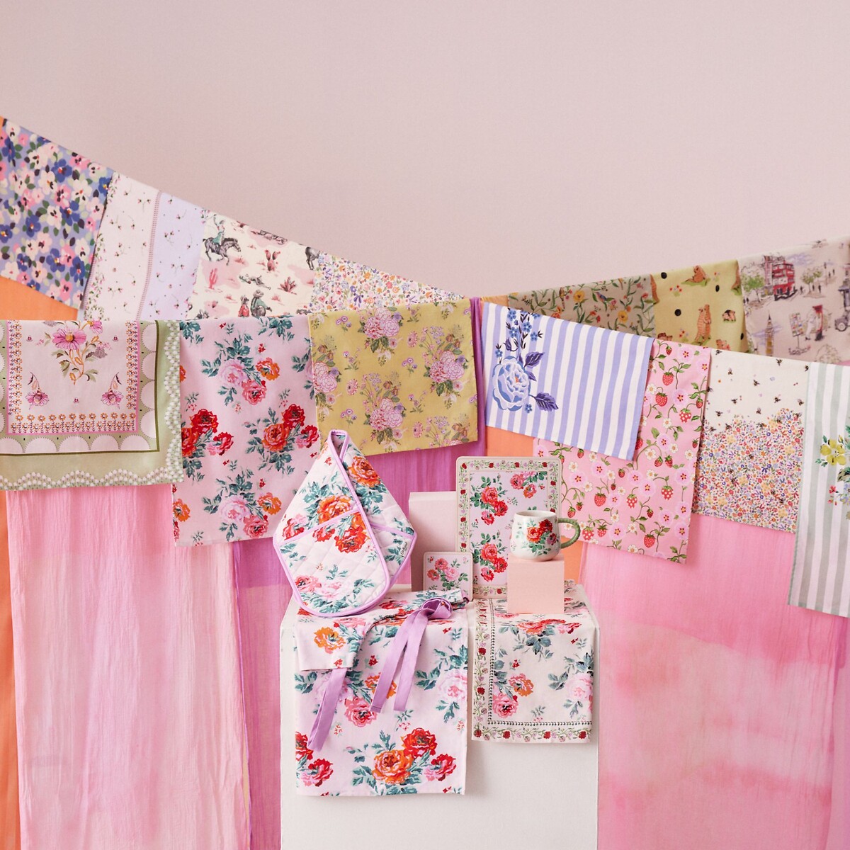 Archive Rose Easy Adjust Apron pink, CATH KIDSTON