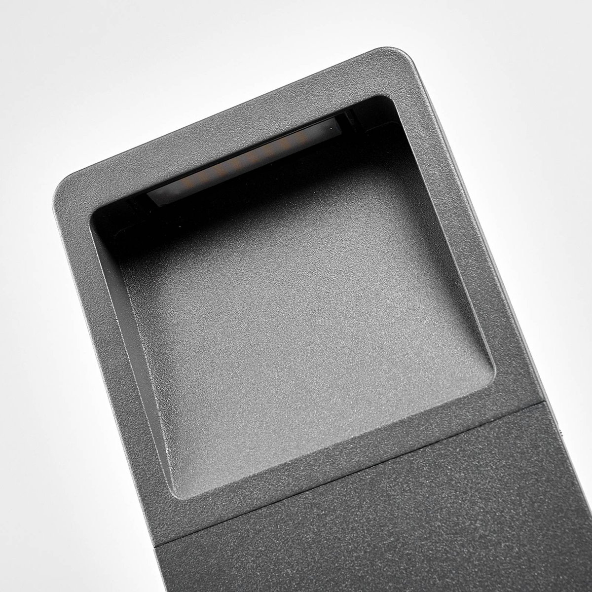 Luminaire extérieur en aluminium moderneLED anthracite, LUCANDE