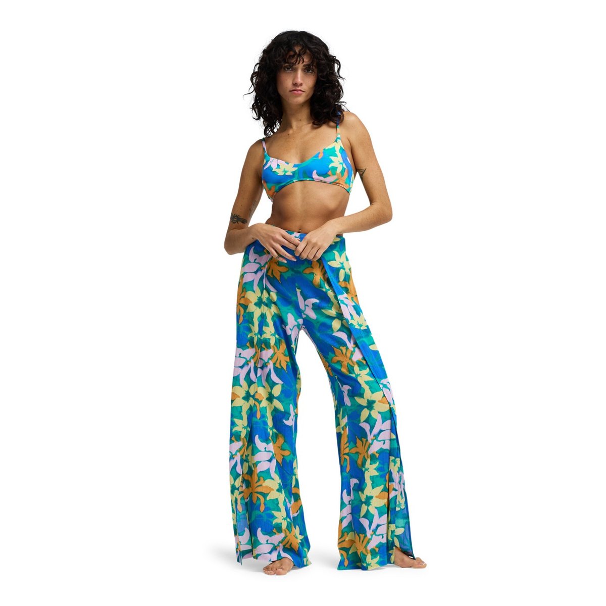 Pantalon coupe décontractée SPLIT SPIRIT bleu agua flores, BILLABONG