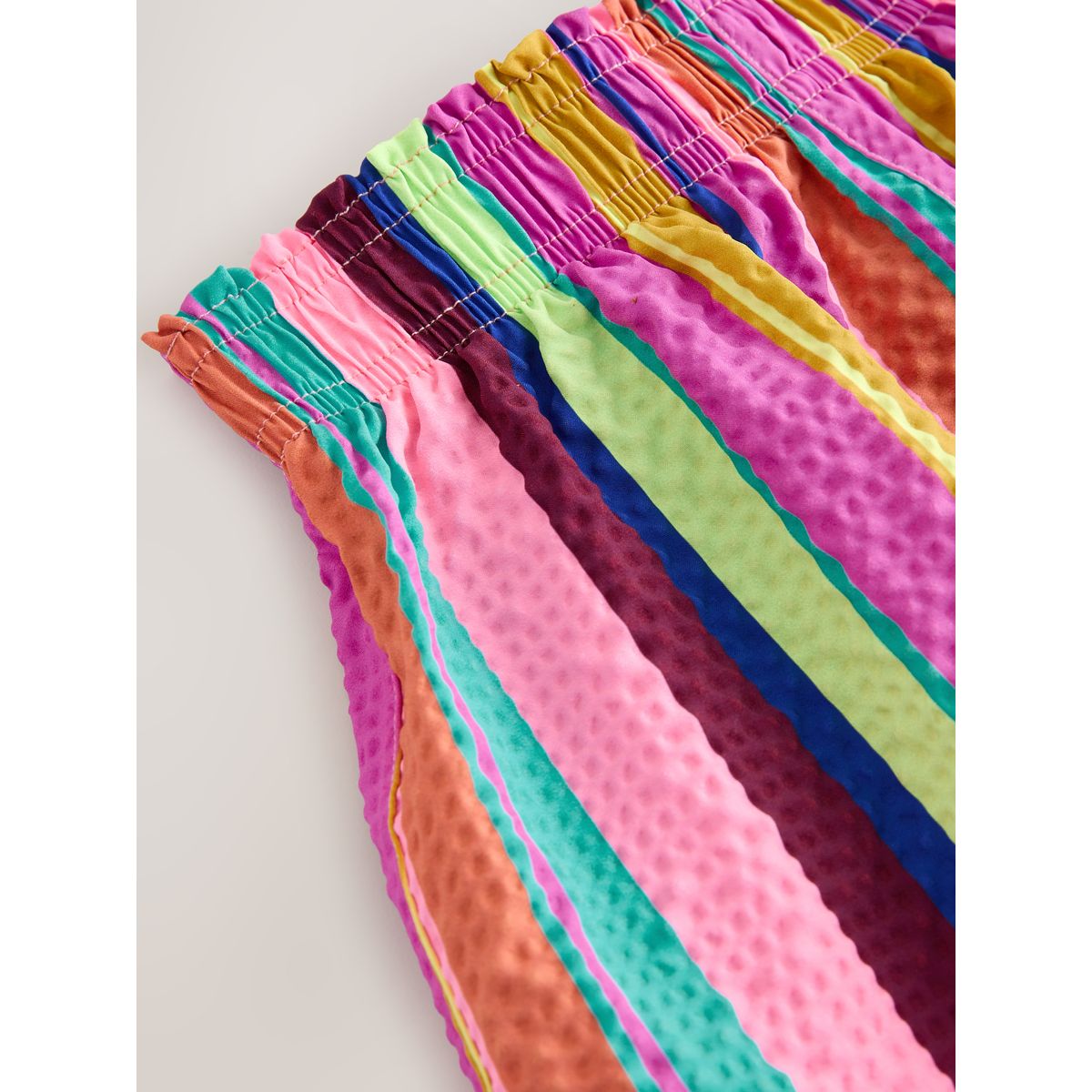 Short de plage rayures multicolores arc-en-ciel, NEXT