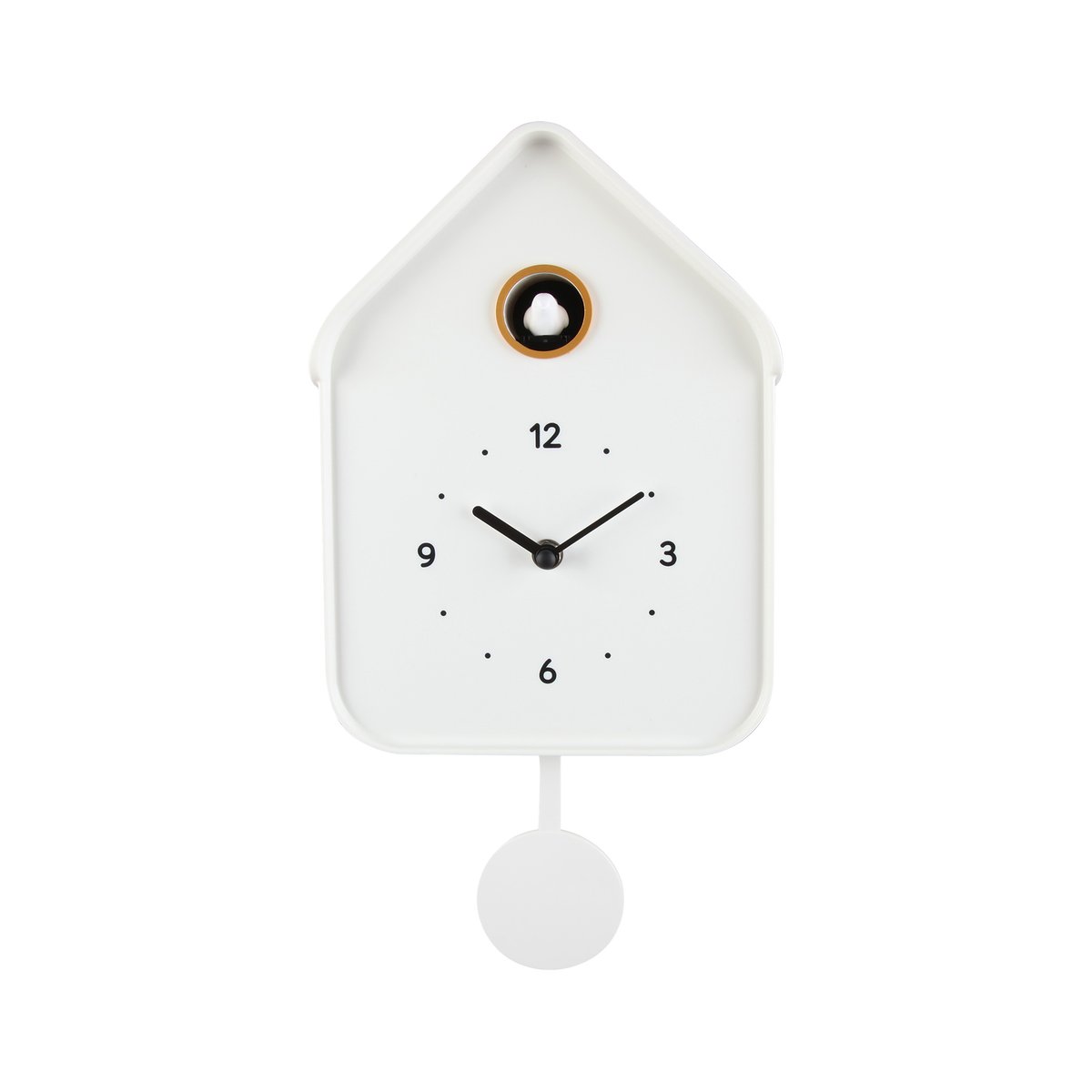 Horloge coucou 20.6x39cm blanc, EMDE