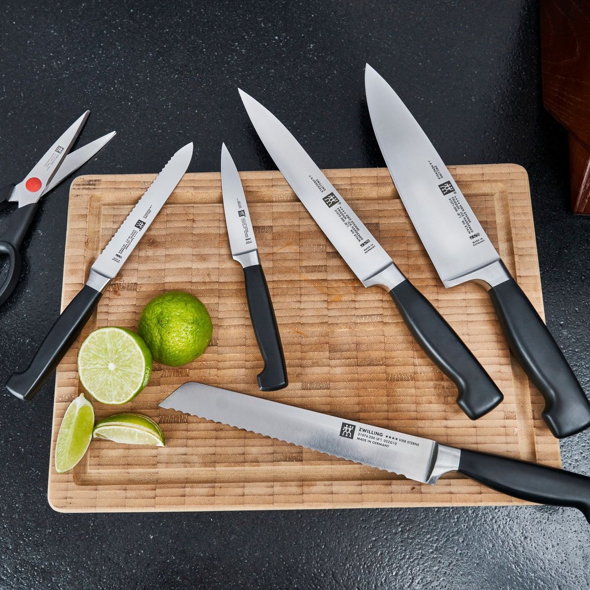 7-pcs, Bloc de couteaux marron, ZWILLING