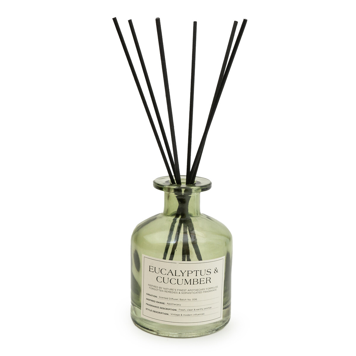 Apothecary Eucalyptus & Cucumber Diffuser, 250ml green, SO'HOME