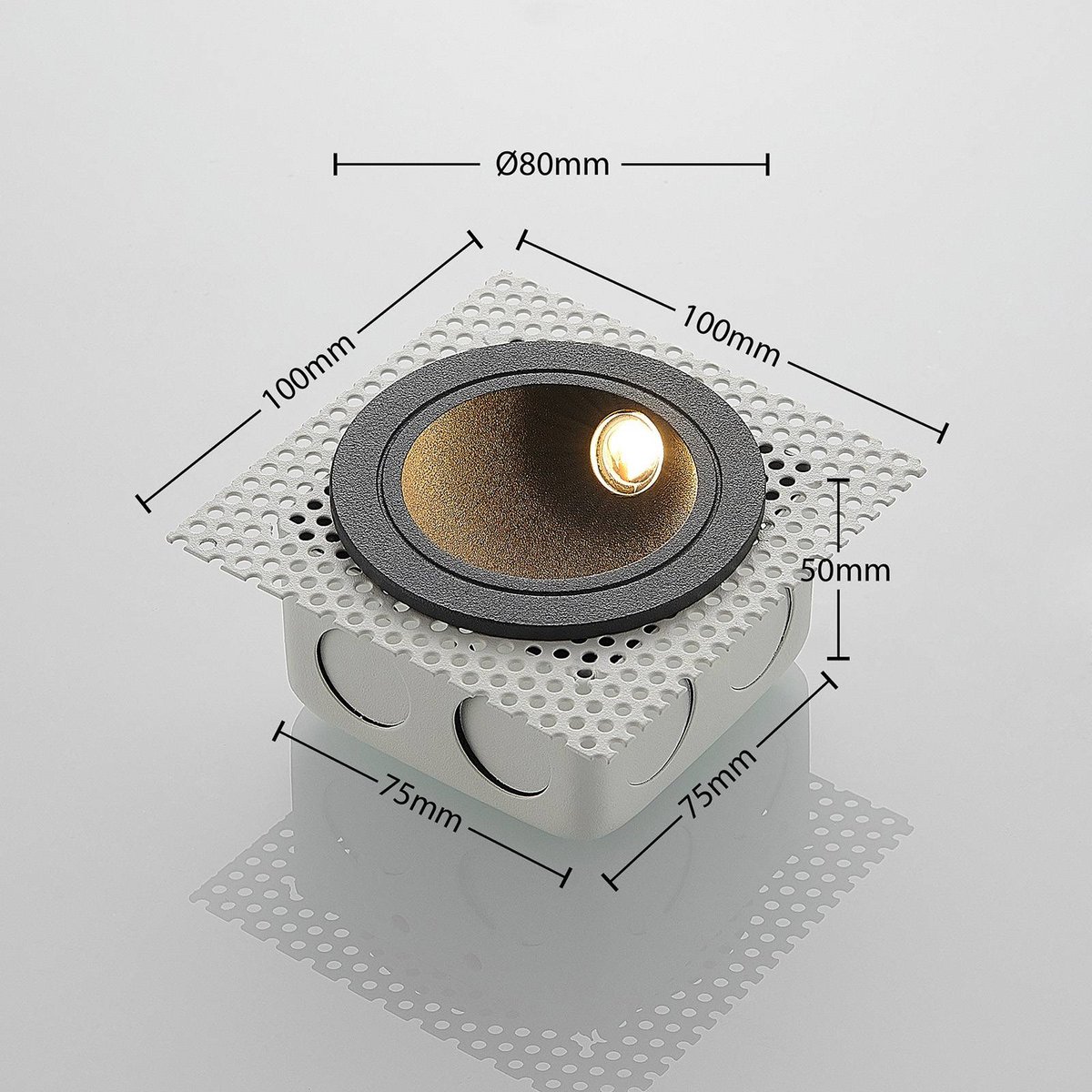 Applique extérieure en aluminium moderneLED anthracite, LUCANDE