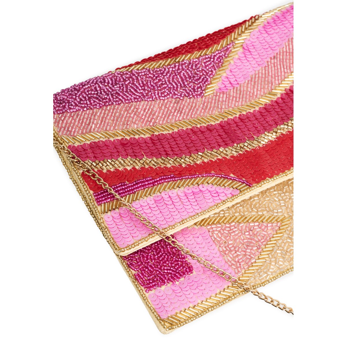 Sac avec détail chaîne couleur unique, YOEK