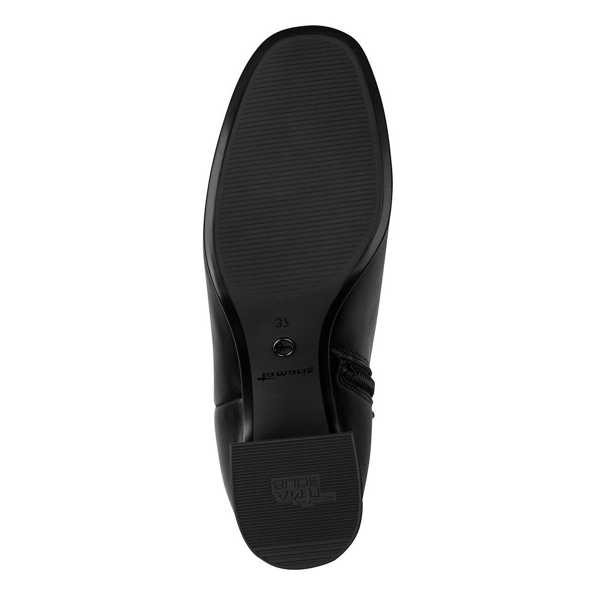 Botines chelsea de tacón negro mate, TAMARIS