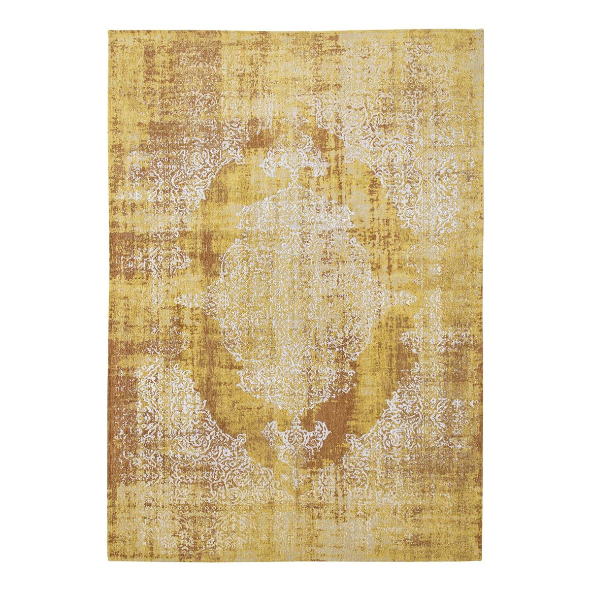 Tapis intérieur/extérieur tissé plat SUNNY jaune, NOVATREND