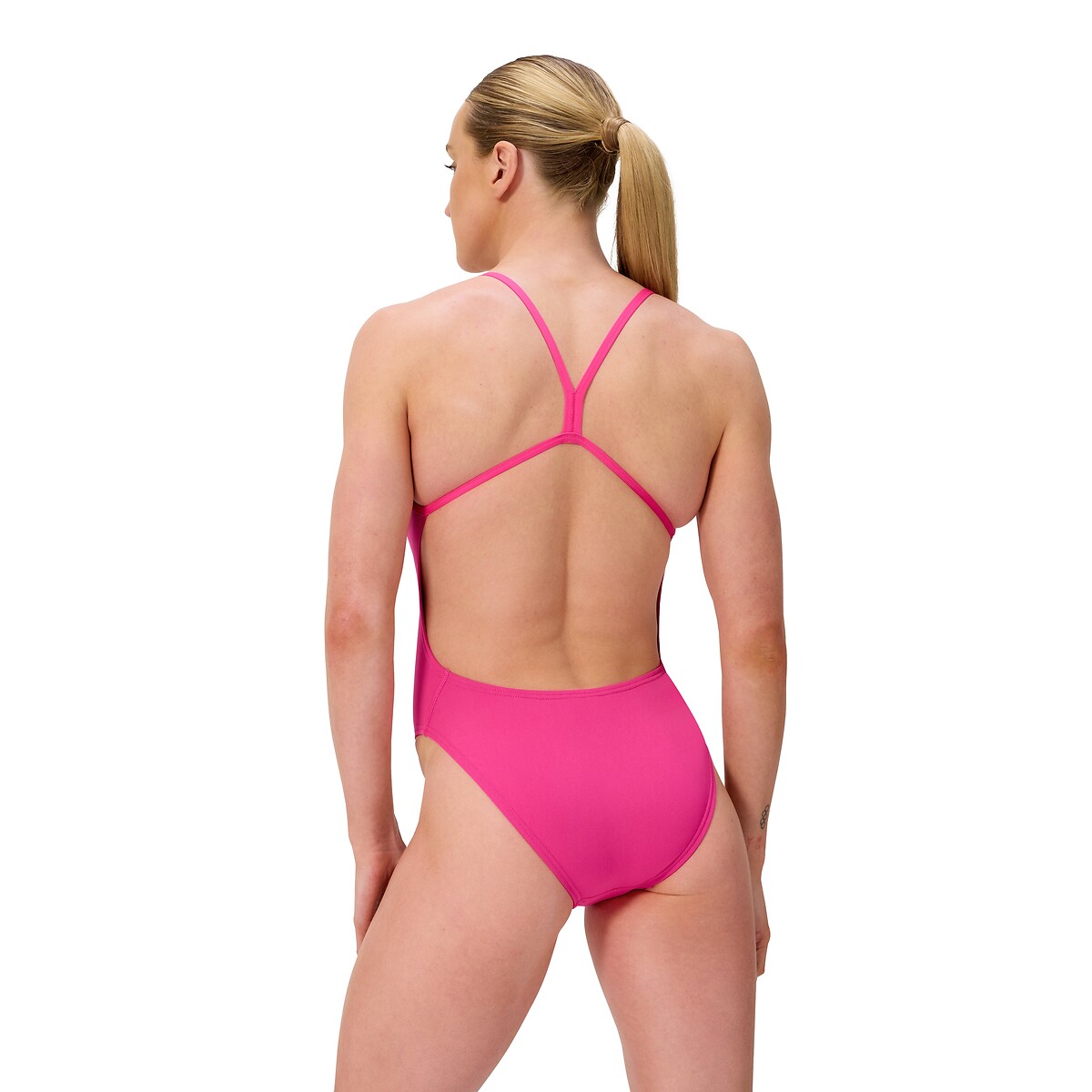 Solid V-Back 1 Piece Swimsuit pink, SPEEDO