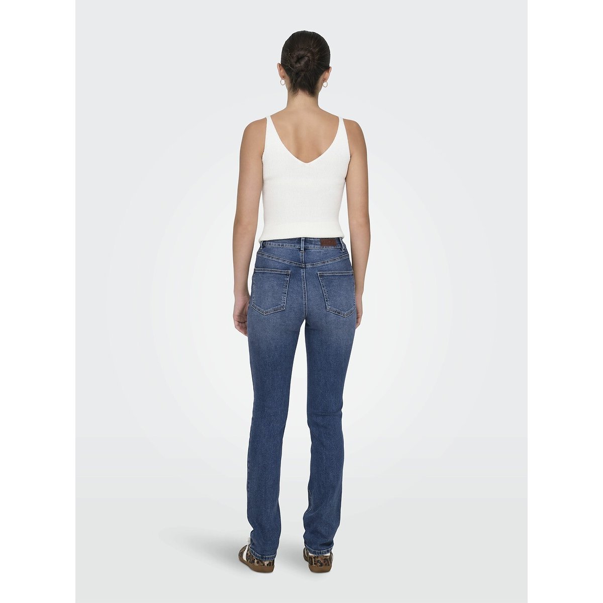 Jean slim, taille haute medium blue, ONLY