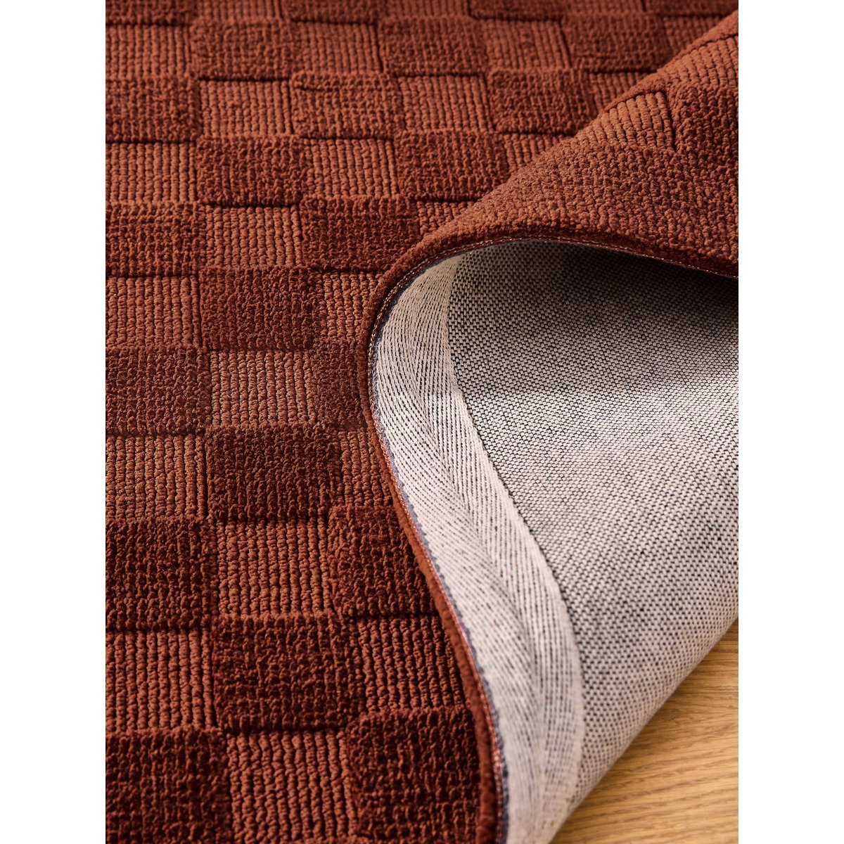 Tapis de salon et chambre moderne PYTHIA rouge, NOVATREND