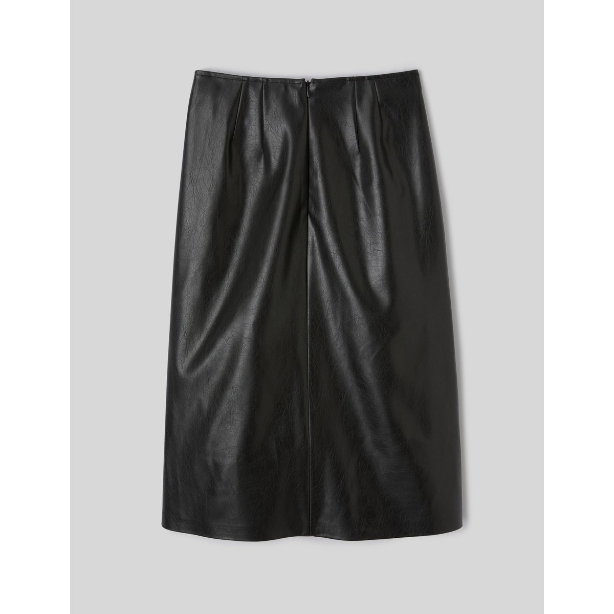 Jupe portefeuille midi noir, BZB