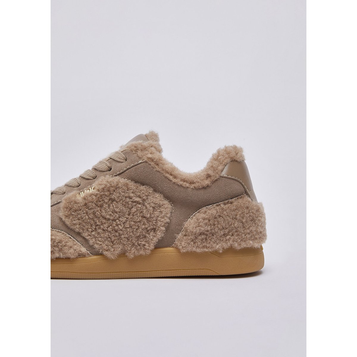 Sneakers en tissu teddy havane, LIU JO
