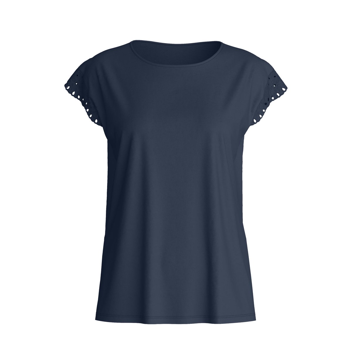 T-shirt à manches courtes et manches papillon manches courtes Coton FAVOURITES TILES peacoat blue, CALIDA