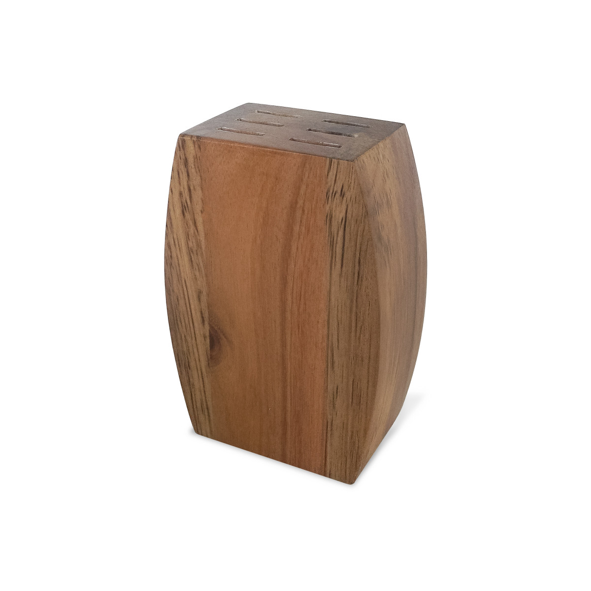 Bloc bois d'acacia pour 6 couteaux steak - bois, LOU LAGUIOLE