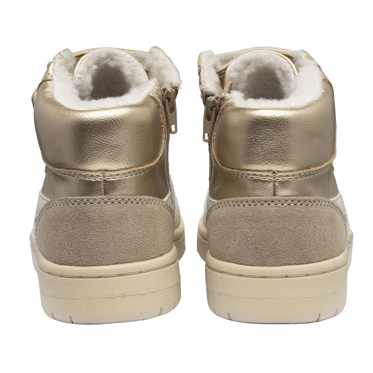 Baskets montantes, TALON GLIMMER or/blanc, GOLA