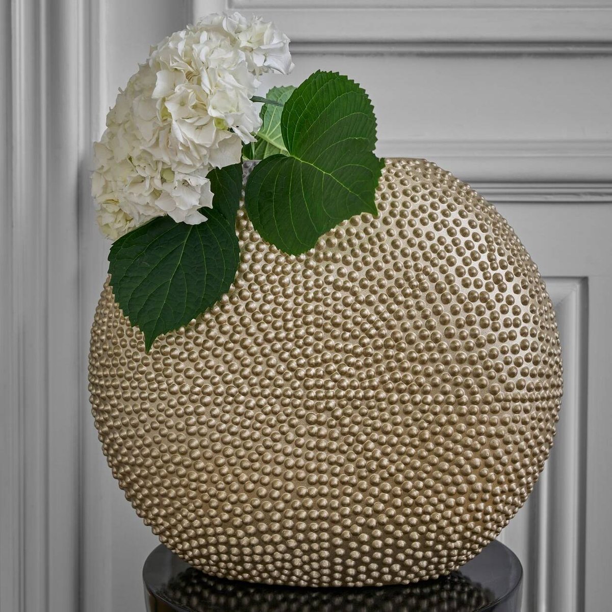 Vase céramique déco texturé doré 35 cm - SILA jaune doré, CAMIF