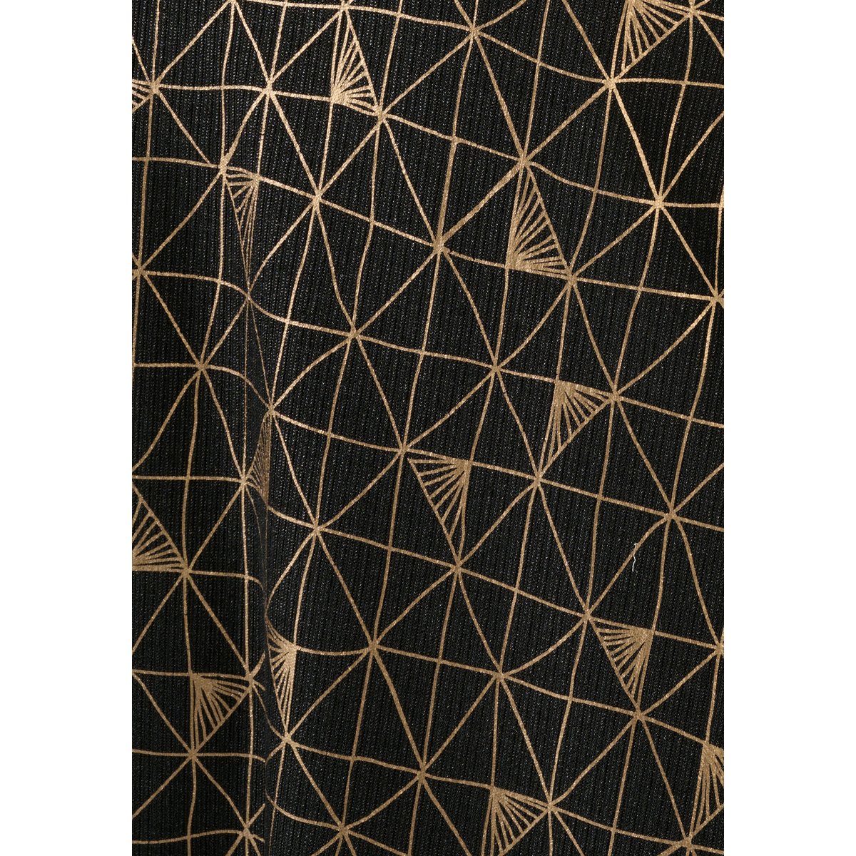 Robe imprimée en maille fantaisie noir graphique, DAMART
