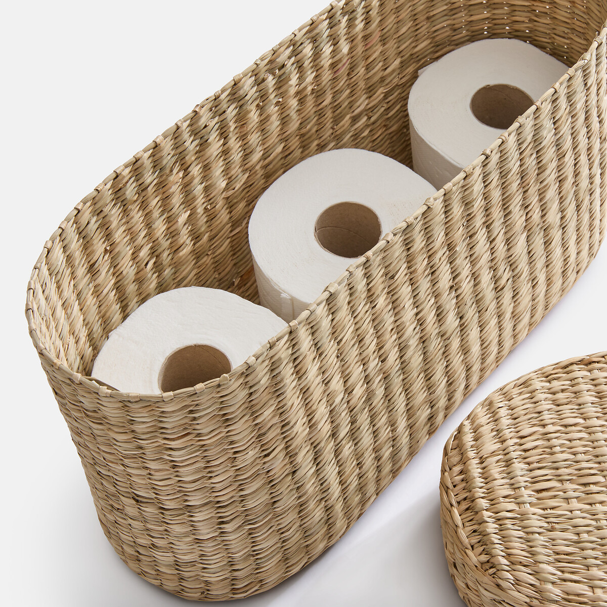 Panier de rangement pour papier-toilette, en jonc de mer, LUDO naturel, LA REDOUTE INTERIEURS