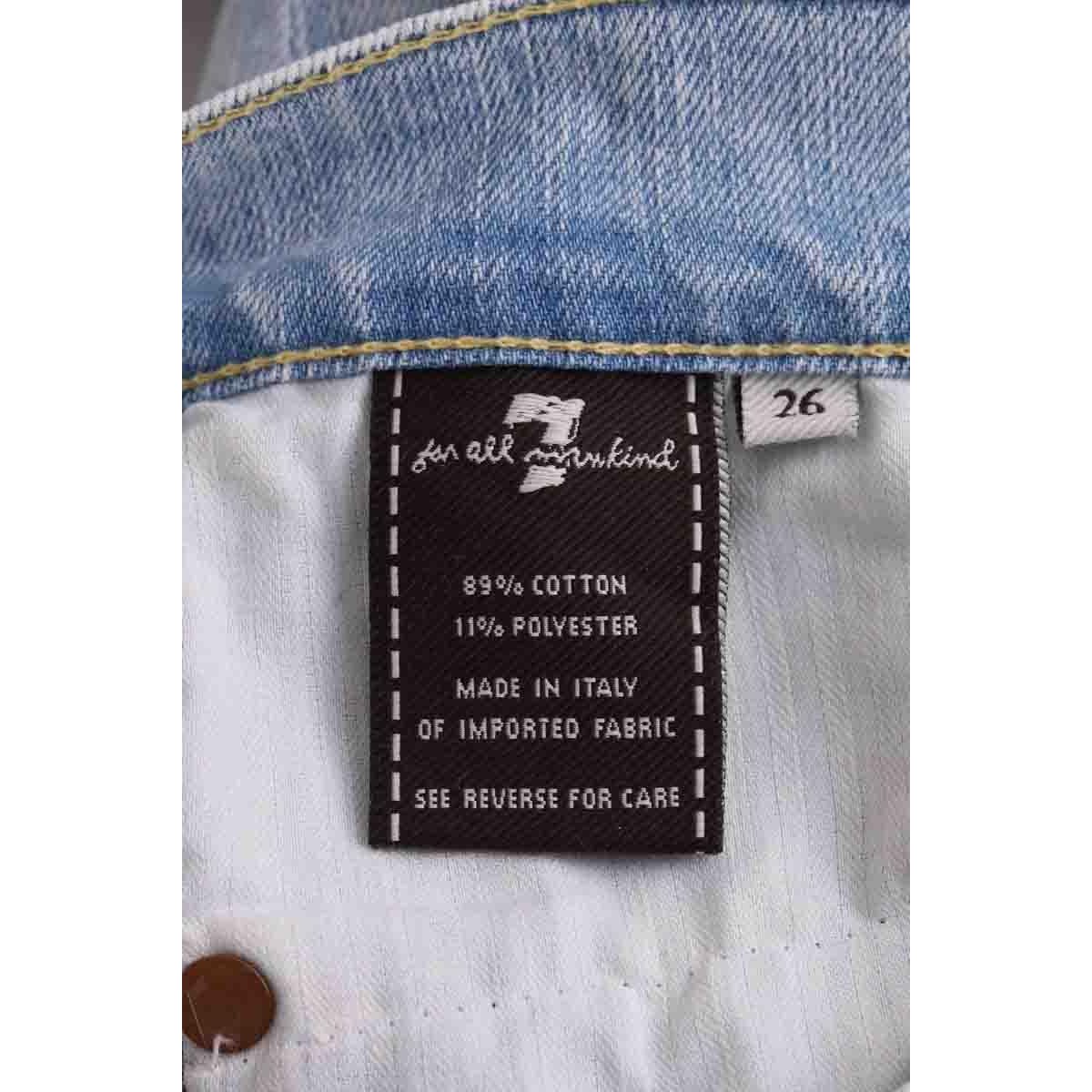 Jean droit - Très Bon État bleu, 7 FOR ALL MANKIND