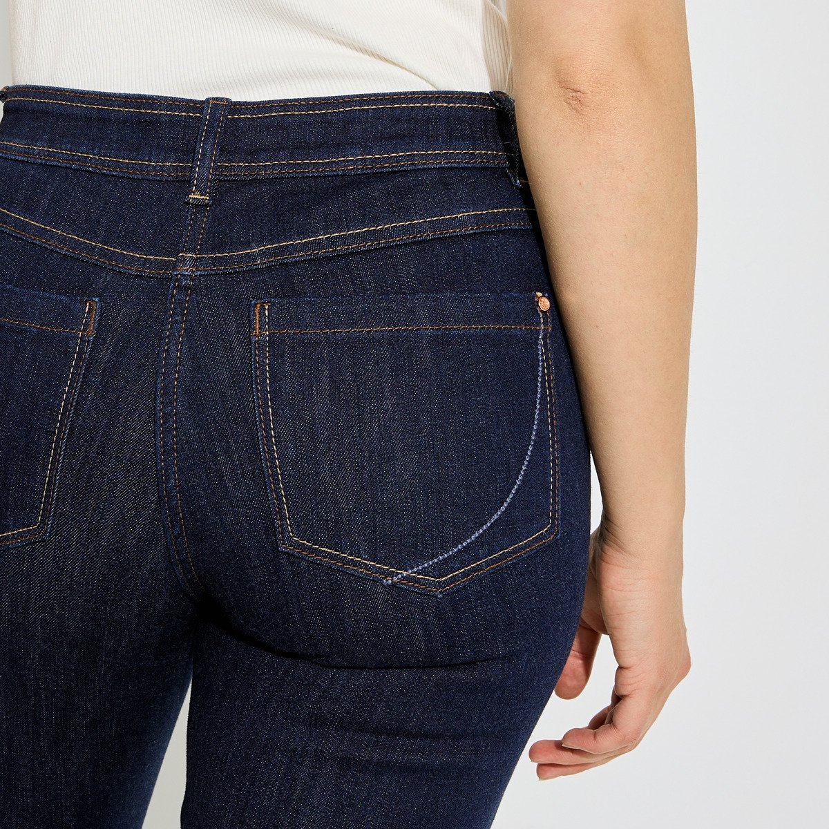 Jean droit NEWYORK D01 bleu jean denim, GRAIN DE MALICE