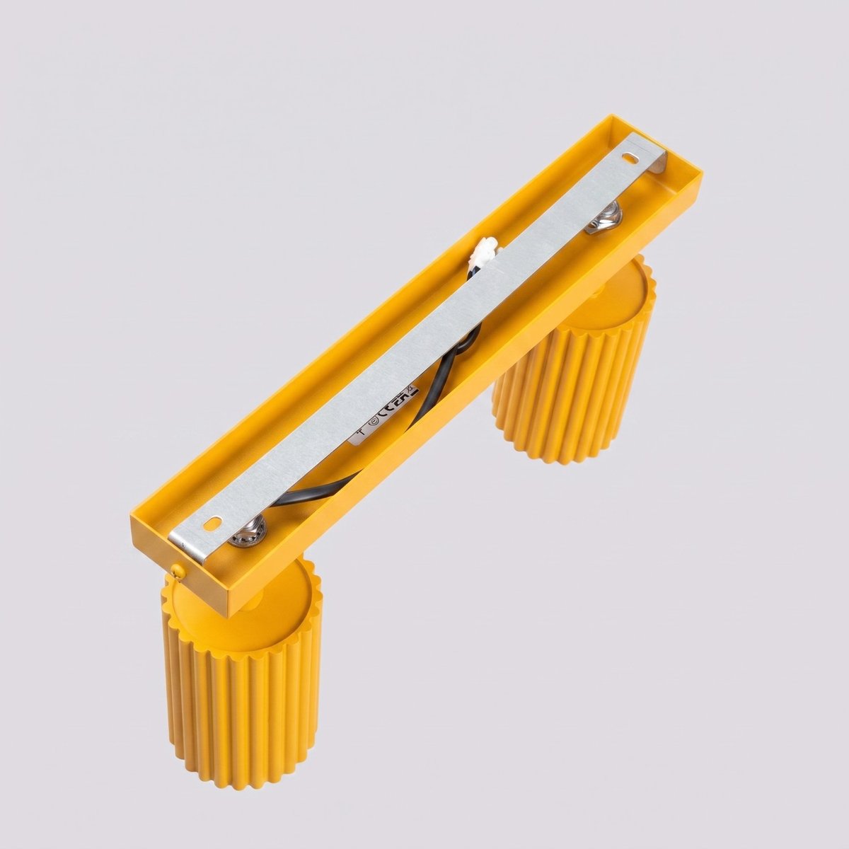Plafonnier Aluminium Jaune GU10 1 Karbon jaune, EDEN