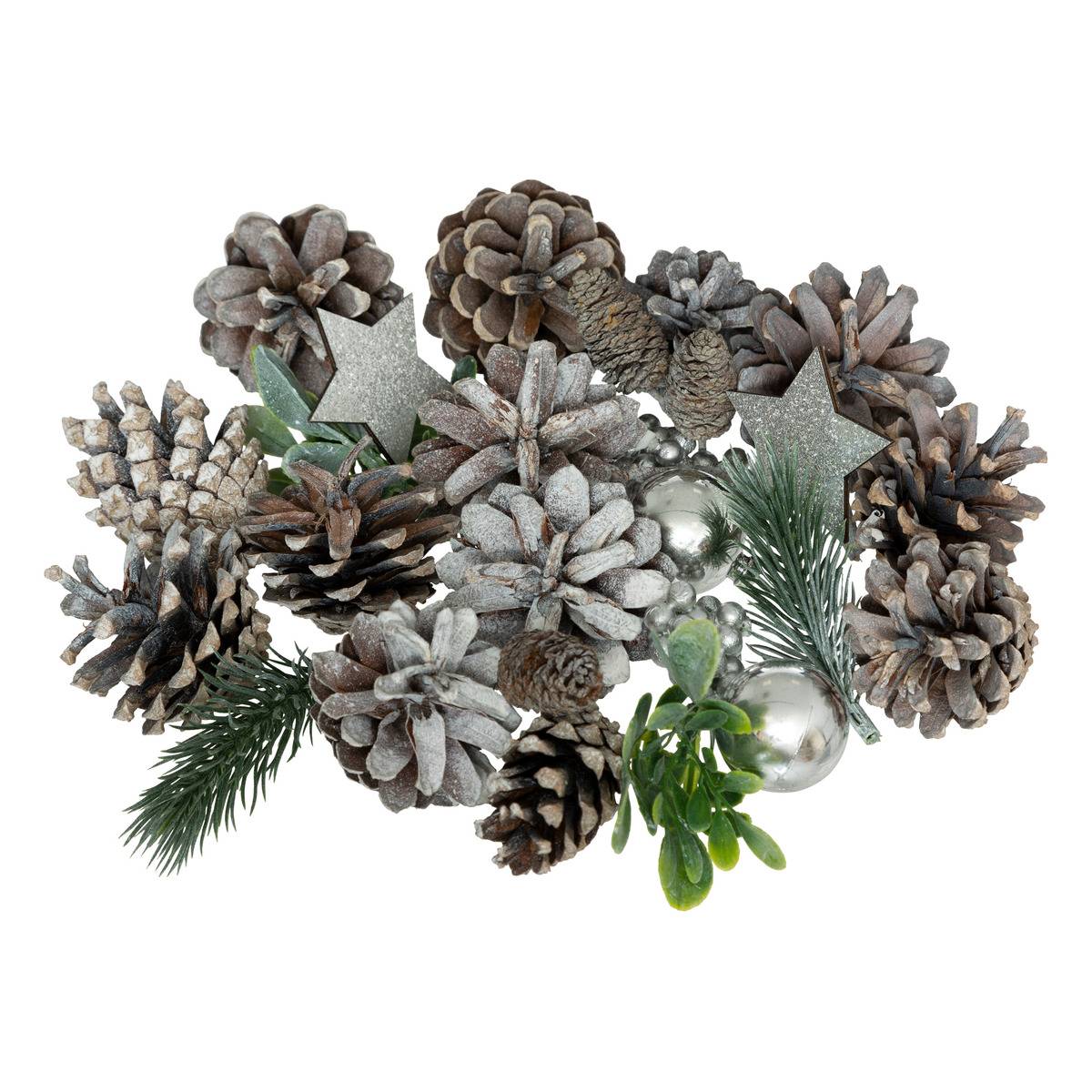 Sachet d'accessoires déco de table nature 110 gr argent multicolore, ATMOSPHERA