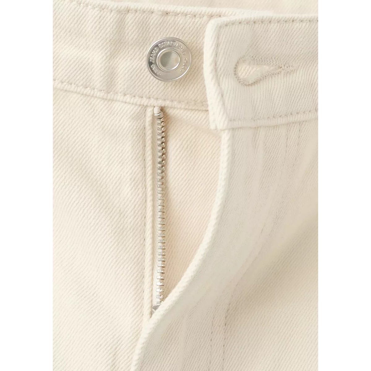 Jean droit taille normale vanille, MANGO