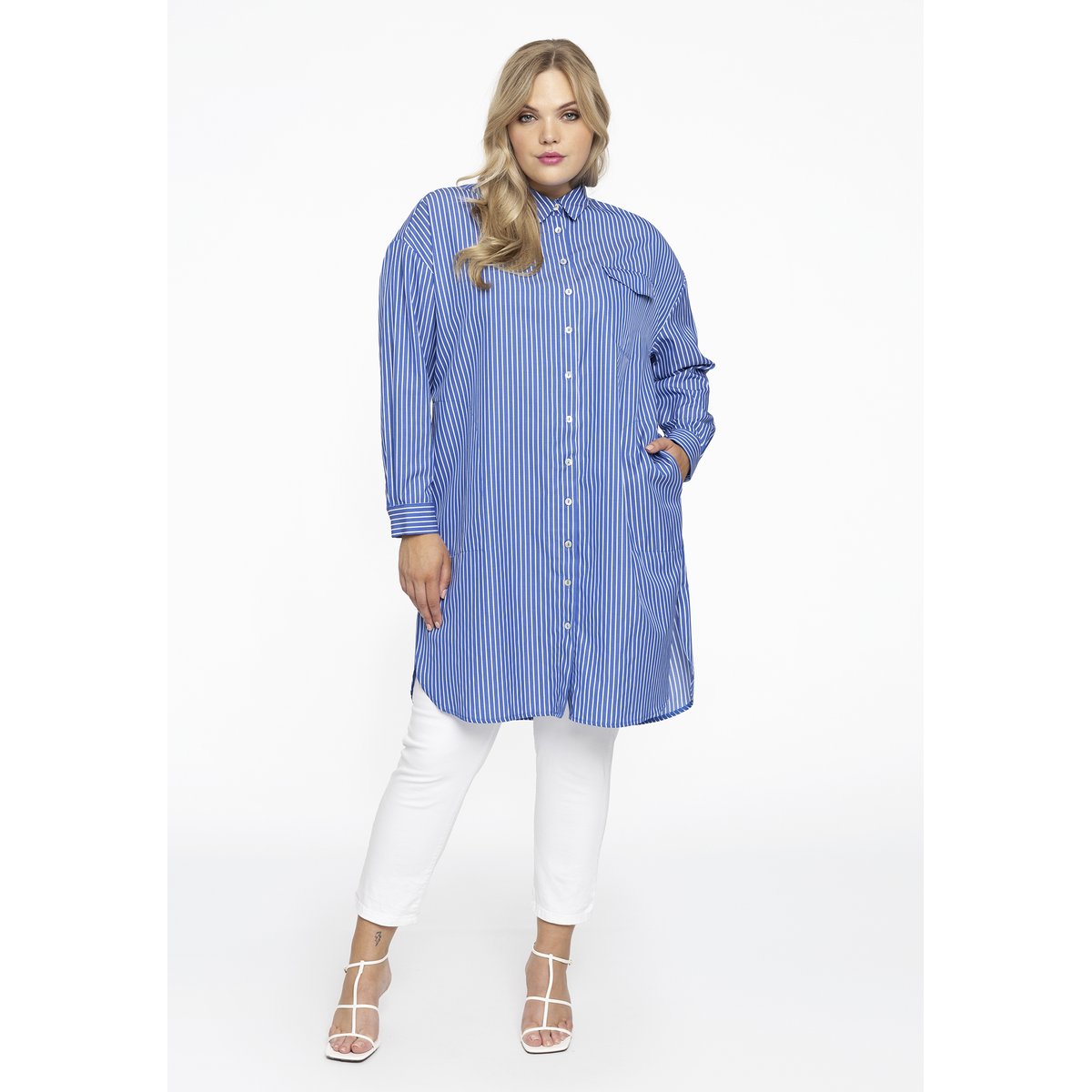 Robe avec rayures bleu, YOEK