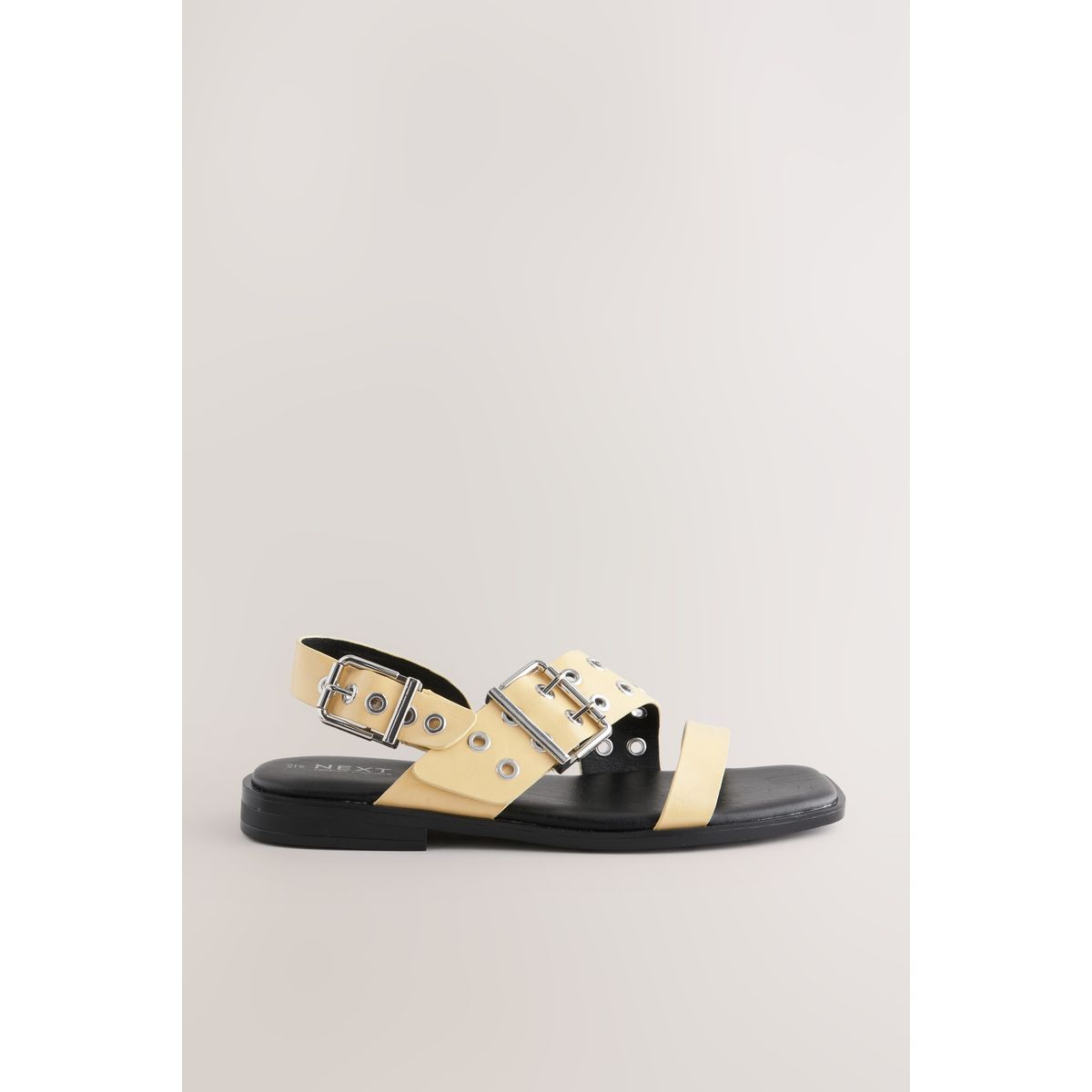 Sandales à brides et boucle jaune babeurre, NEXT